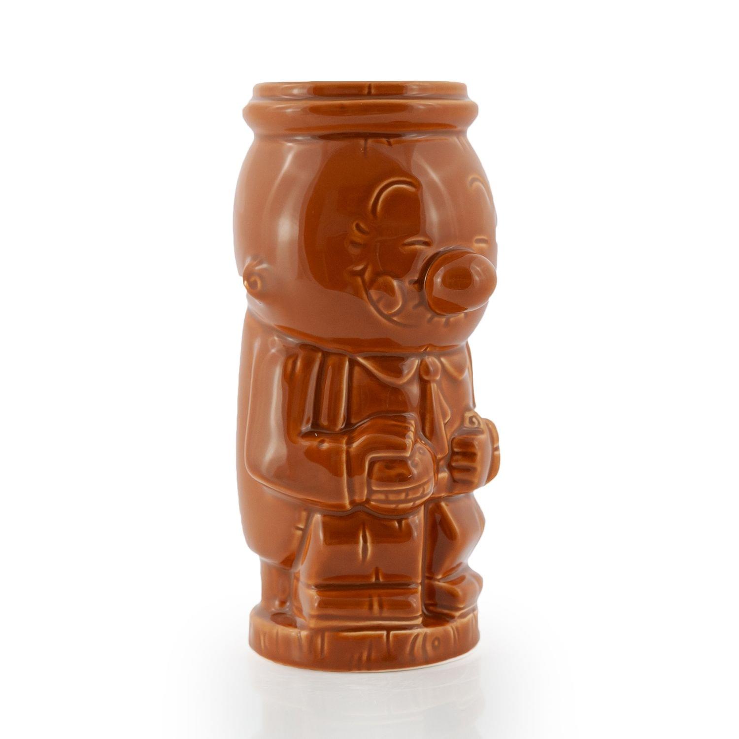 Alt View 1. ThinkGeek - Geeki Tikis Popeye Ceramic Mug | Wimpy | Holds 18 Ounces - Brown.