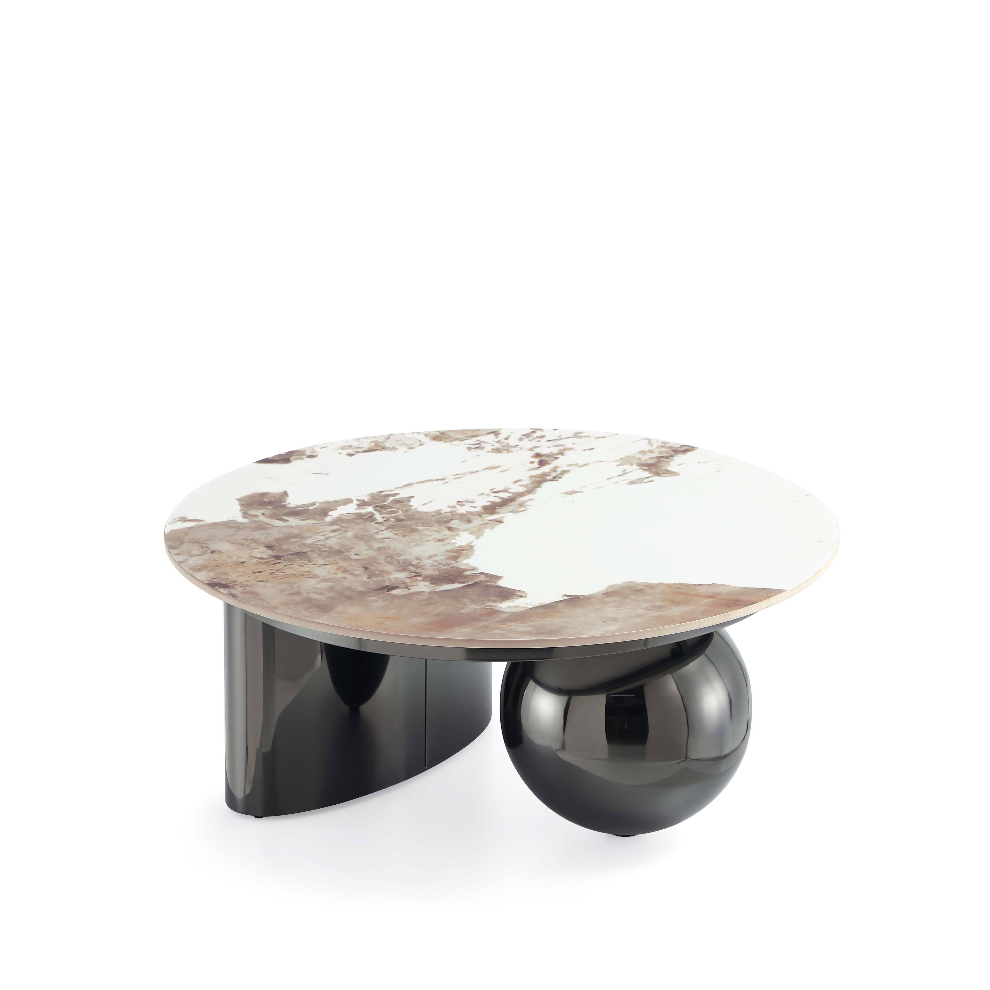 Alt View 6. Manhattan Comfort - Laurel Modern Glam 2-Piece Coffee Table & End Table Set - Black.
