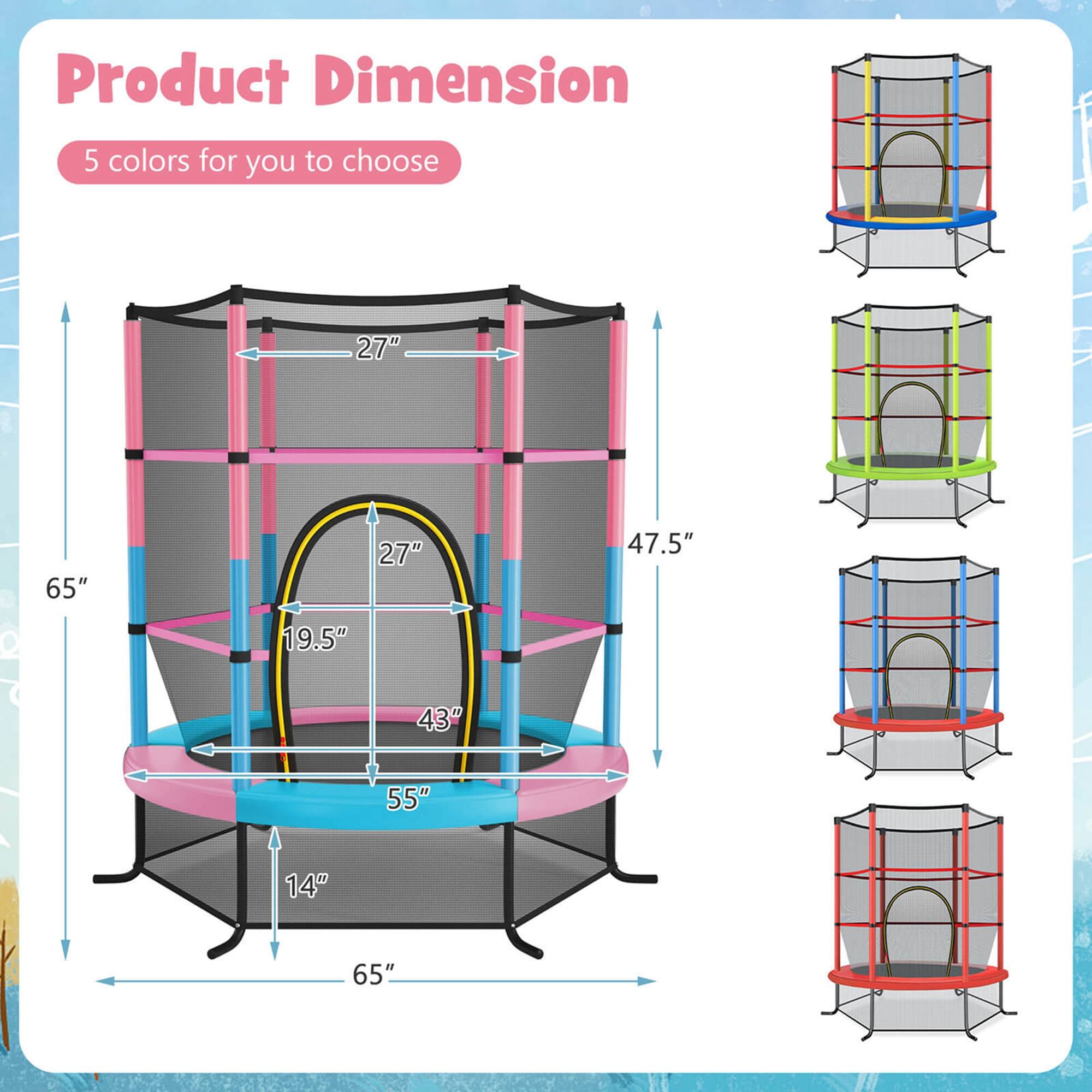 Product Dimension  
5 colors for you to choose  

- Height: 65"  
- Width: 65"  
- Depth: 47.5"  
- Door Height: 27"  
- Door Width: 19.5"  
- Bottom Shelf Height: 14"  
- Bottom Shelf Width: 55"  
- Middle Shelf Width: 43"