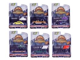 "The Great Outdoors" Series 4 Set of 6 pieces 1/64 Diecast Model Cars by Greenlight - Multi