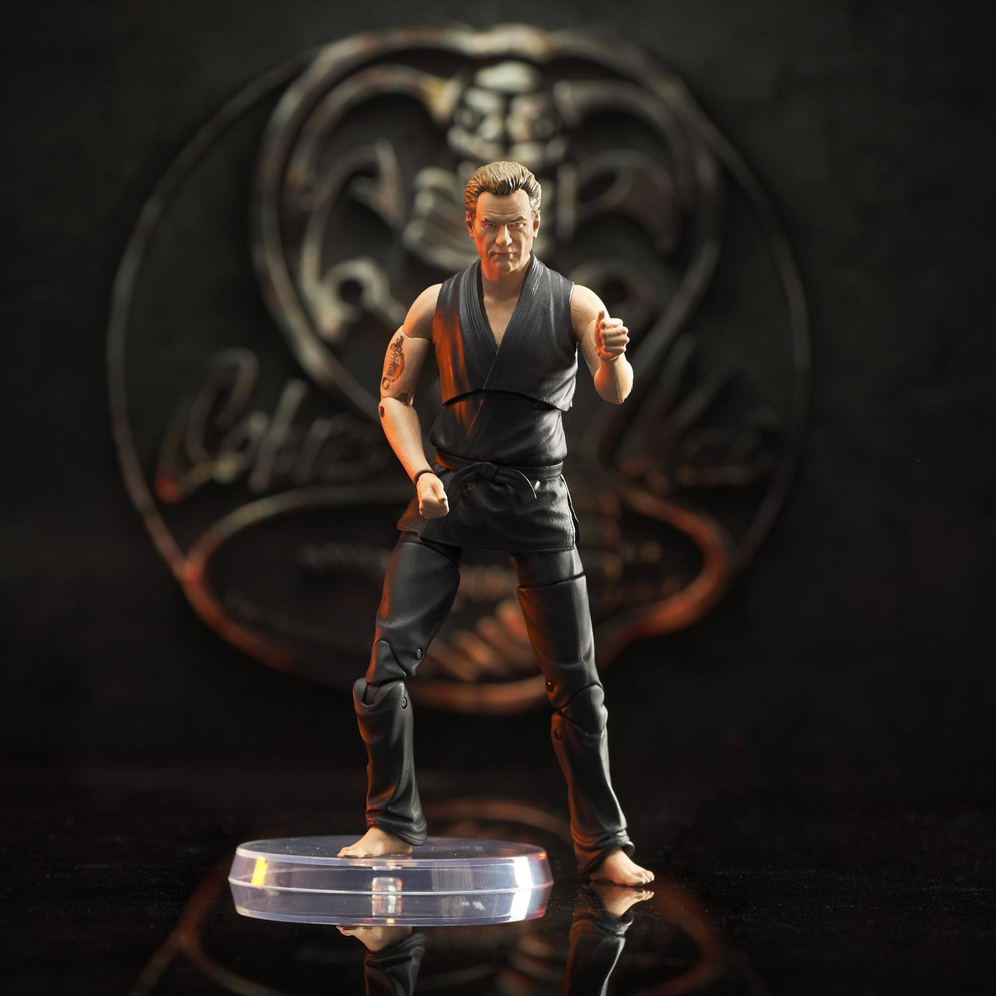 Alt View 10. Diamond Select Toys - Cobra Kai John Krease 7 Inch Action Figure - Black.