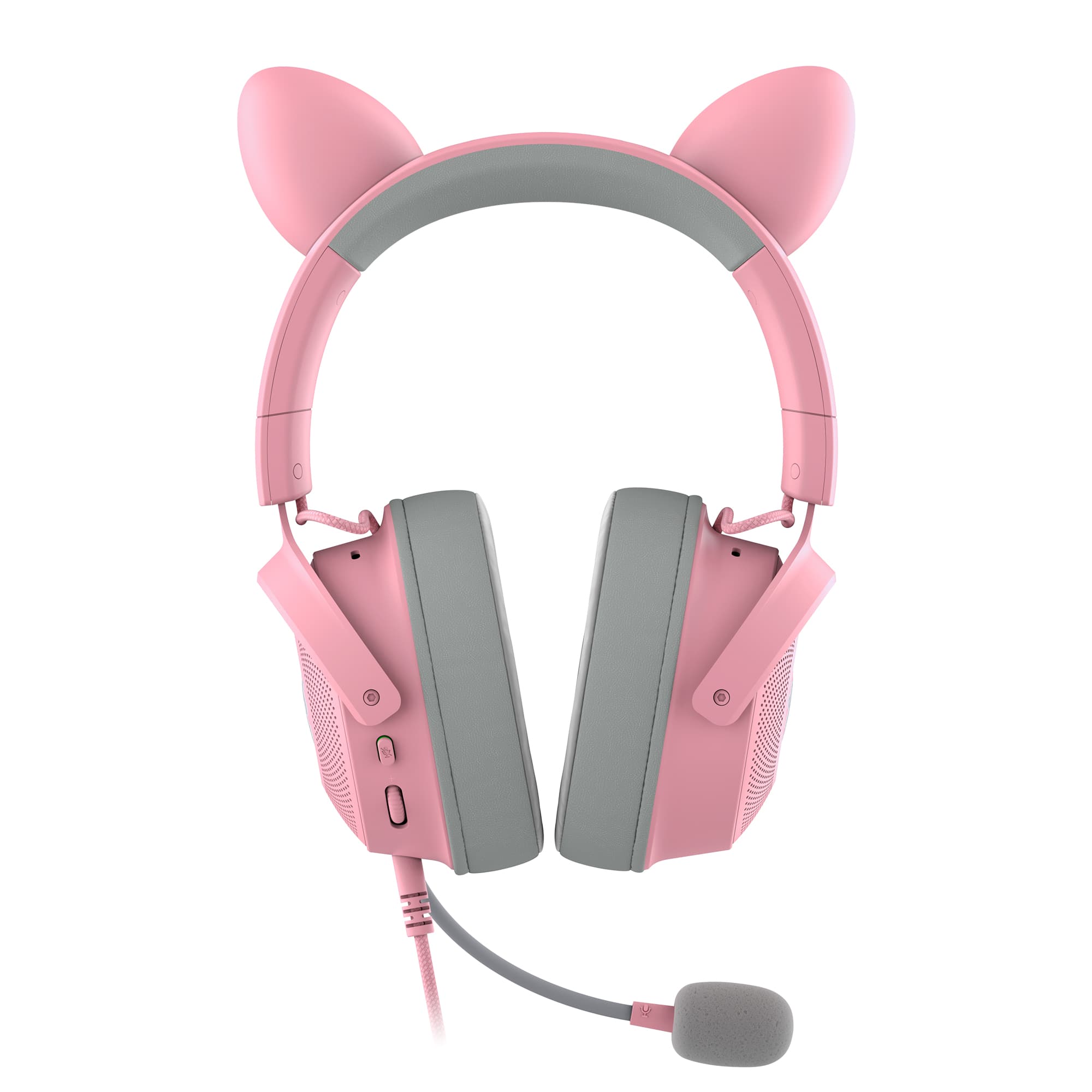 Alt View 23. Razer - Kraken Kitty V2 Pro Wired Over-the-Ear Gaming Headset for PC, Mac, and Playstation - Quartz Pink.