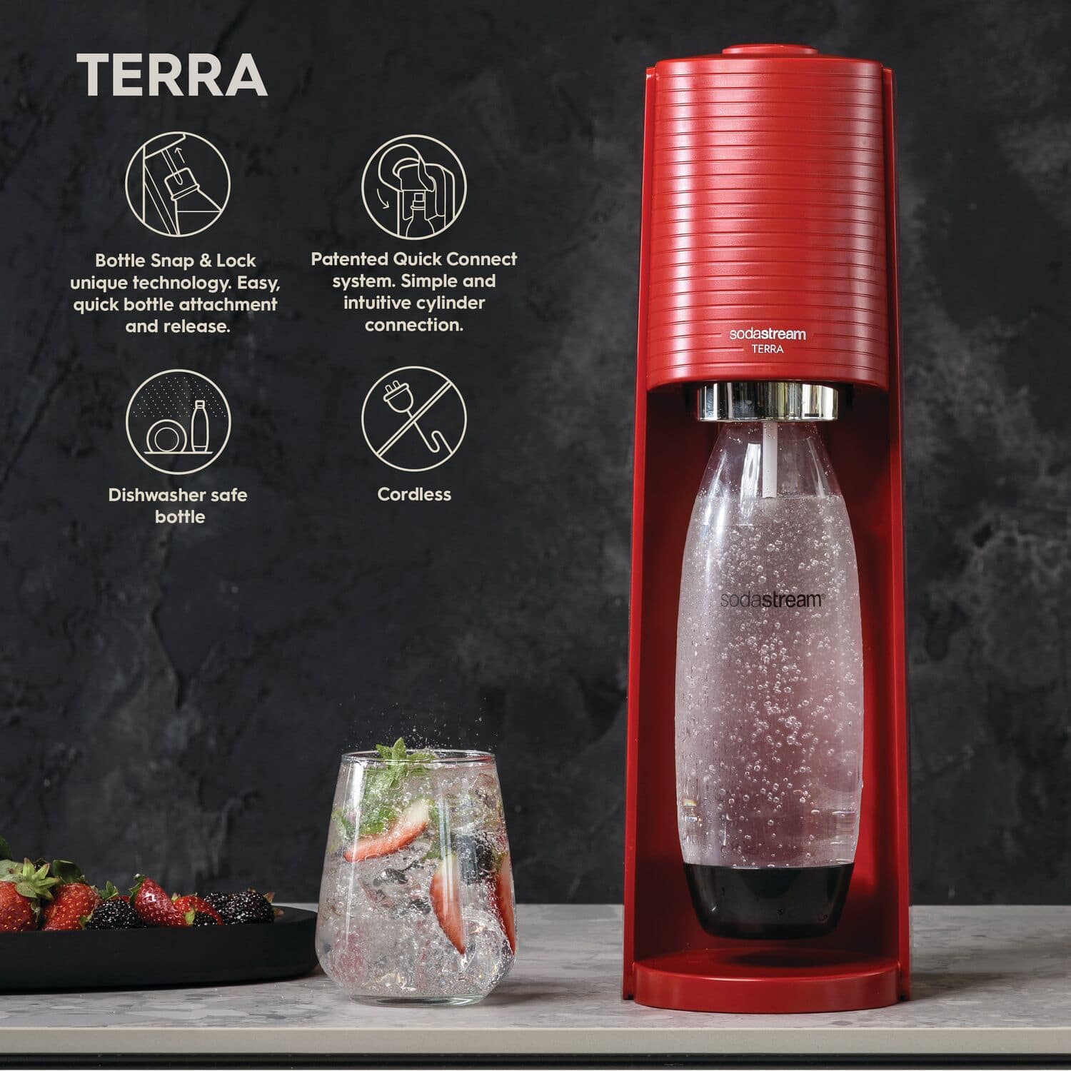 Alt View Zoom 17. SodaStream - Terra Water Maker Kit - Red.