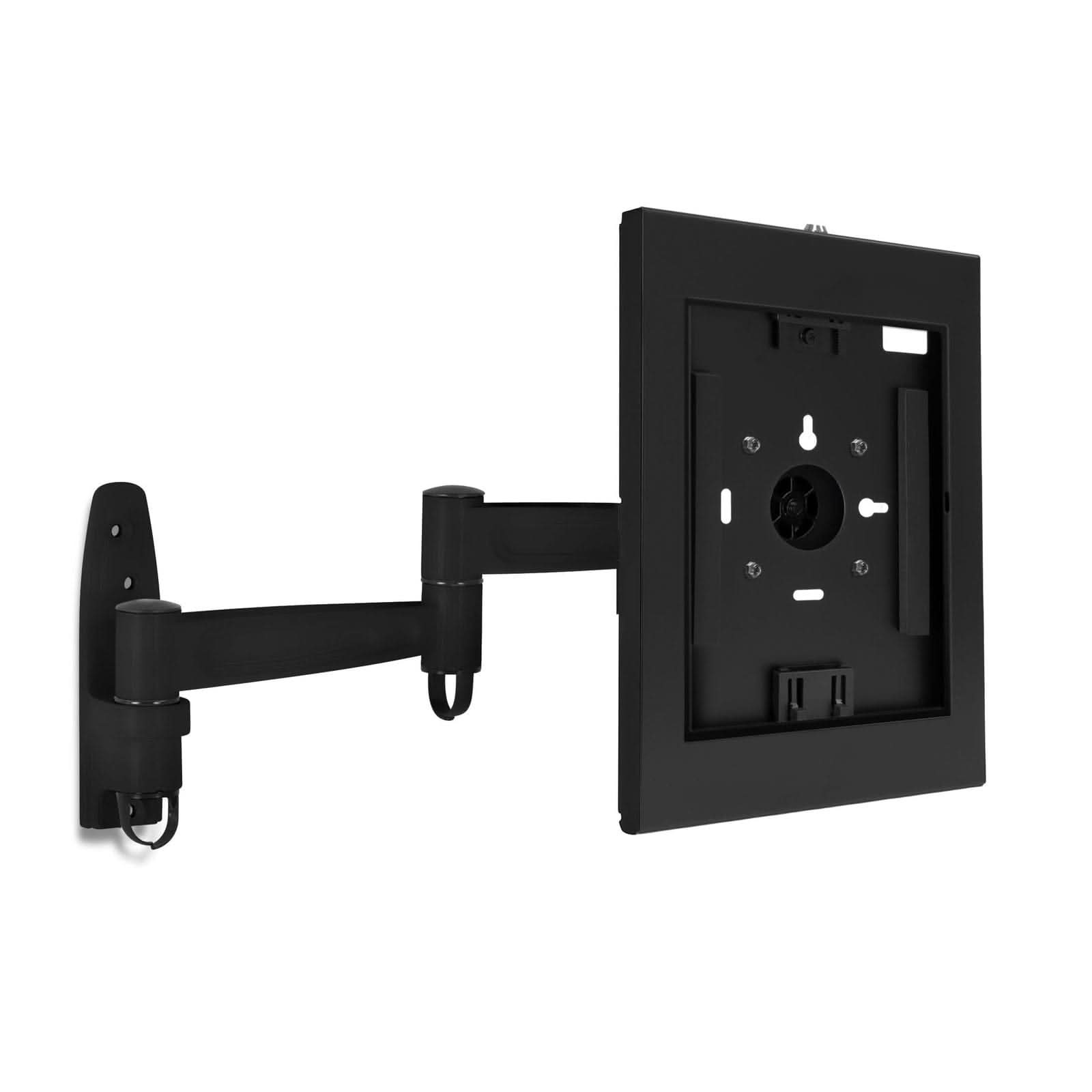 Alt View 4. Mount-It! - Anti-Theft Tablet Wall Mount with Lockable Enclosure & Swing Arm for iPad, iPad Air & iPad Pro, Black - Black.