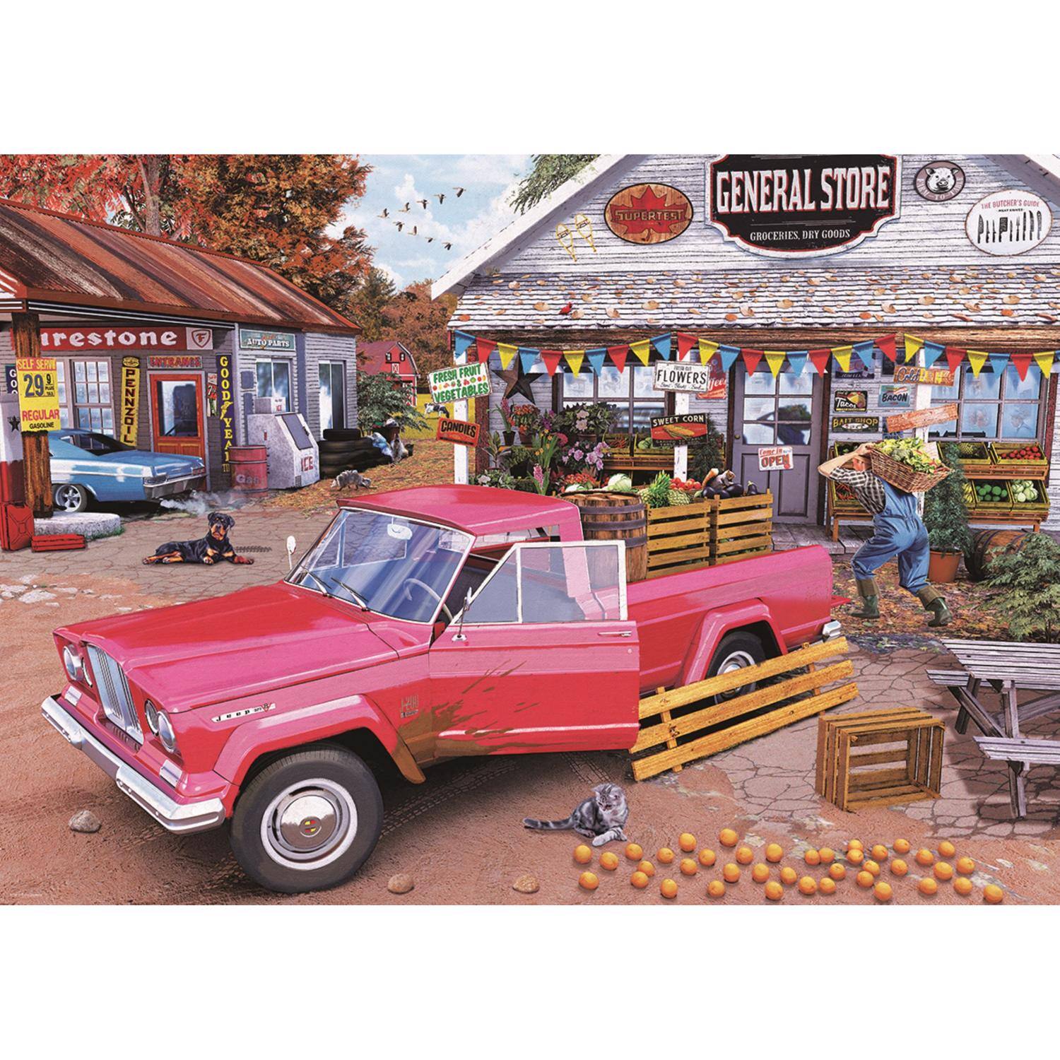 44? GENERAL STORE JUPERTI O CROCERIES PY GOODS PHPTIR! 9012t1 ANMPETS + SETRARES SED C 29 REGULAR : COODIIYEAL NASL FREO TUA VERETABLES CONDIES FLOWERS SWEET CORN OPER SACON UC