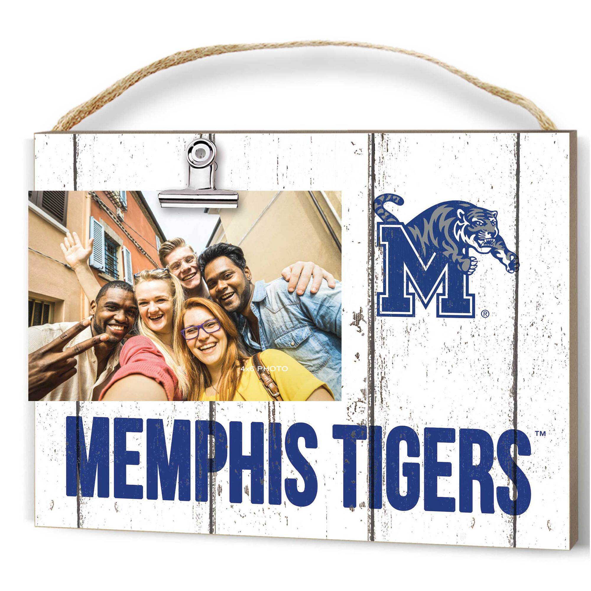 Memphis Tigers 8'' x 10'' Weathered Clip It Frame