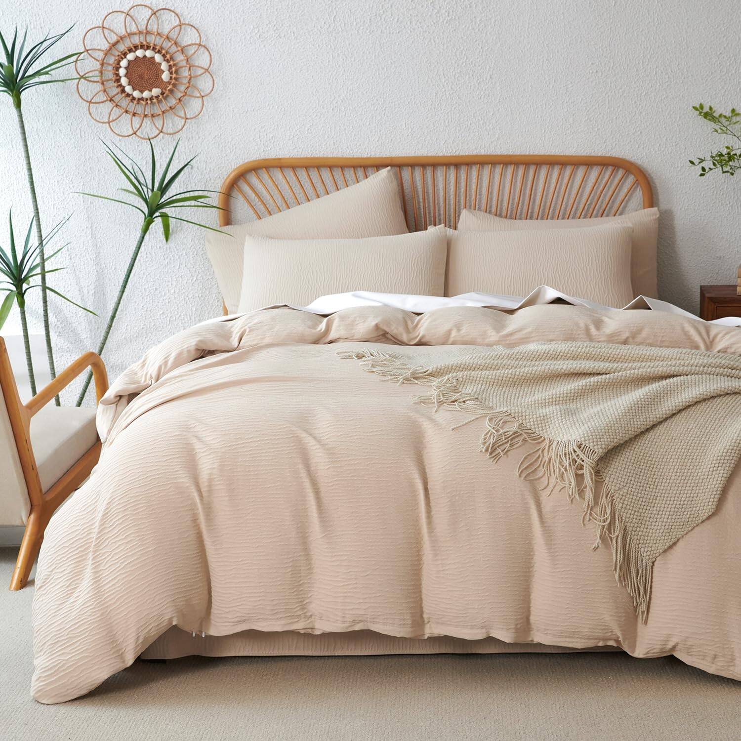 Beige (No Comforter)-King (104" x 90")