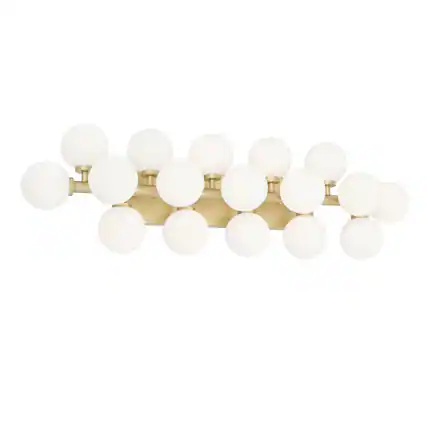 Front. CWI Lighting - Arya 17 Light Wall Sconce With Satin Gold Finish - Satin Gold.