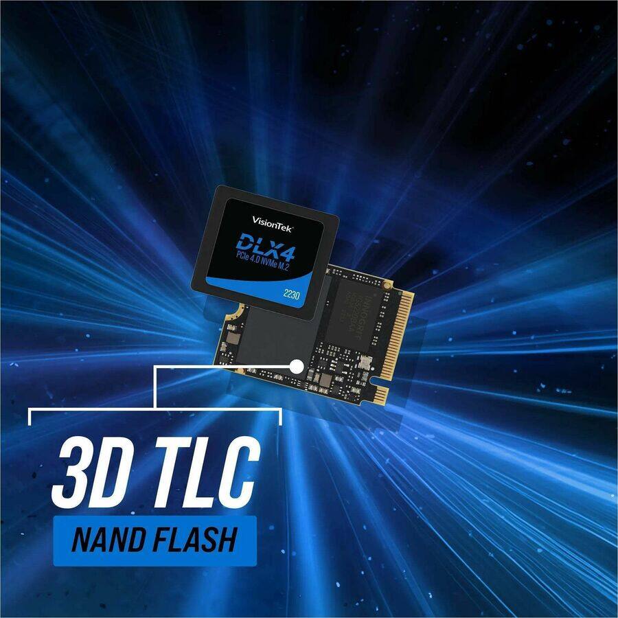 VisionTek DLX4 PCIe 4.0 NVMe M.2 2230  
3D TLC NAND FLASH