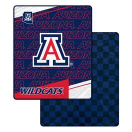 Pegasus - Arizona Wildcats 60" x 70" Diagonal Ghost Checkered Double-Sided Blanket - Multicolor
