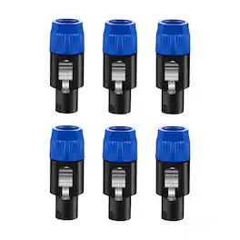 5 CORE - 5Core Speakon Adapter High Quality Audio Jack Male Audio Pin Speaker Adapter Connector - Blue