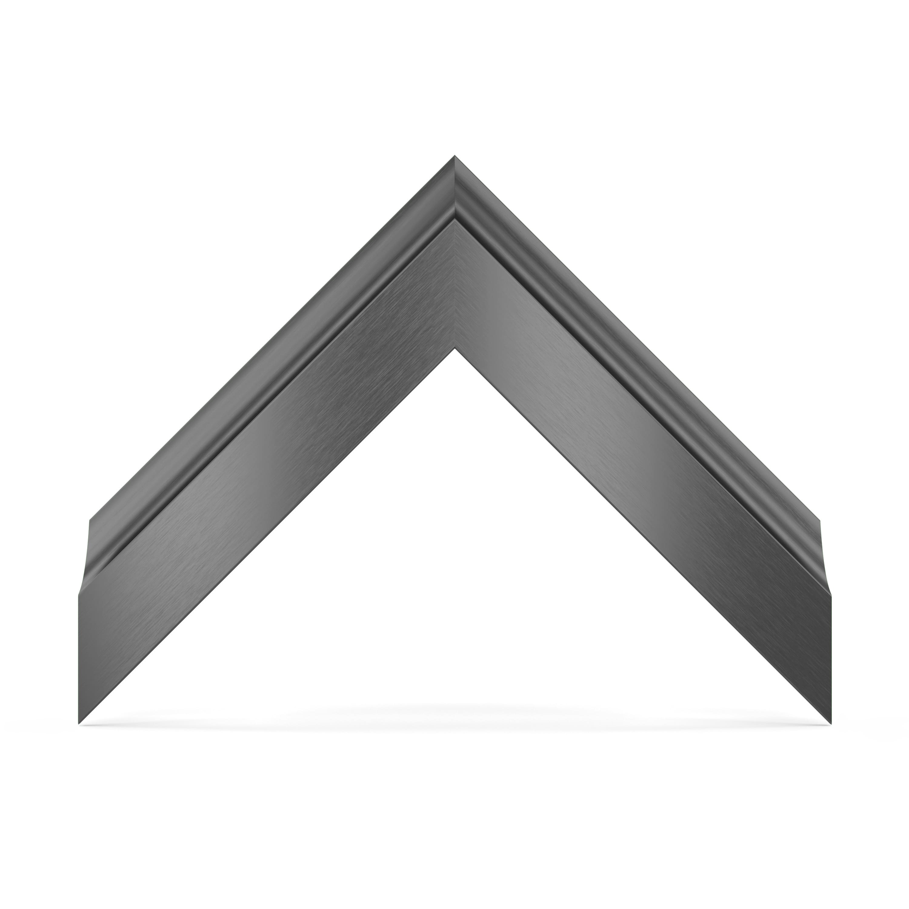 Alt View 11. Deco TV Frames - Alloy Scoop Bezel for Samsung The Frame and Frame Pro TV - 50" - Graphite.