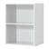 Alt View 17. Costway - 2 Tier Open Shelf Night Stand End Table Sofa Side Storage Display Furni White - White.