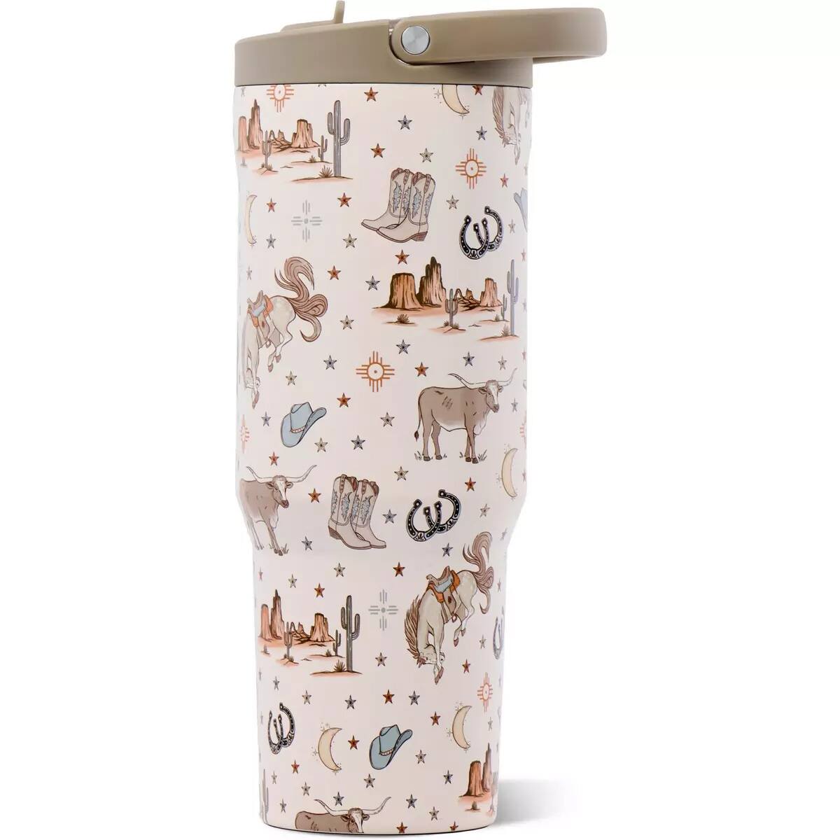 Alt View 2. HydroJug - 32 oz Mesa BPA Free Sports Water Bottle w/Straw - Beige.