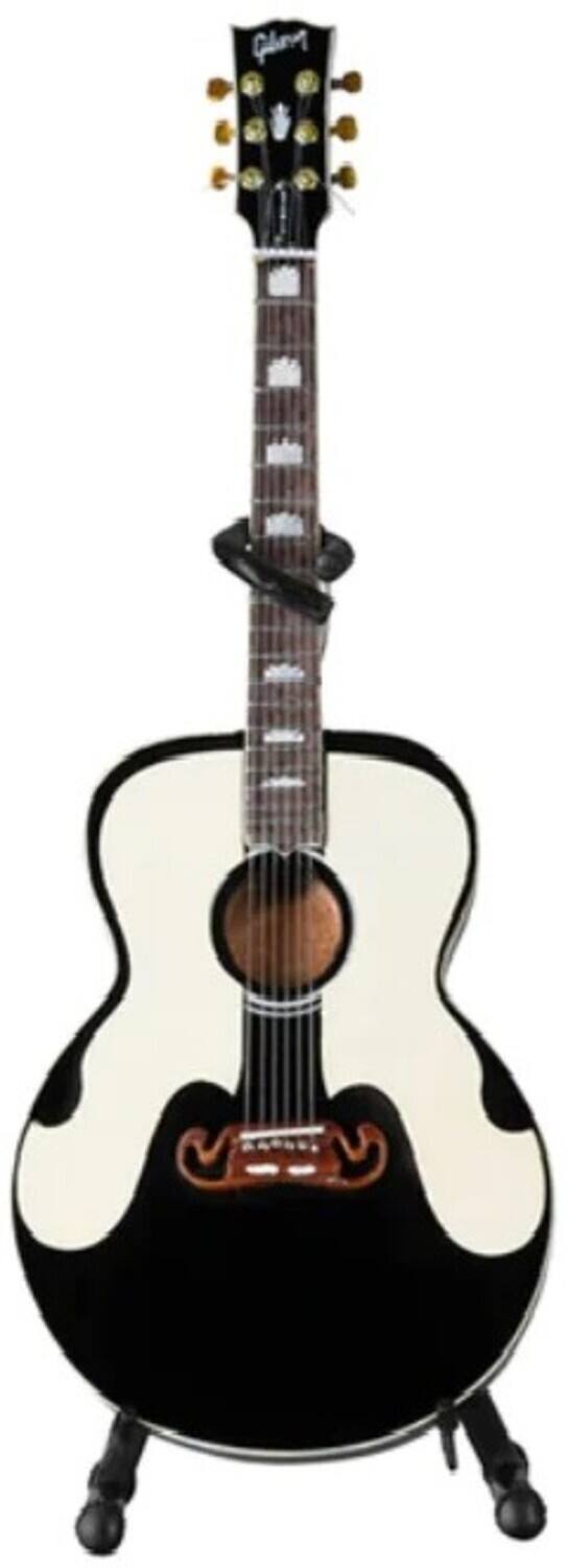 Alt View 1. Axe Heaven - Axe Heaven -Everly Brothers - The Everly Brothers Gibson Ebony SJ-200 Mini Acoustic Guitar Replica - Collectibles - Multicolor.