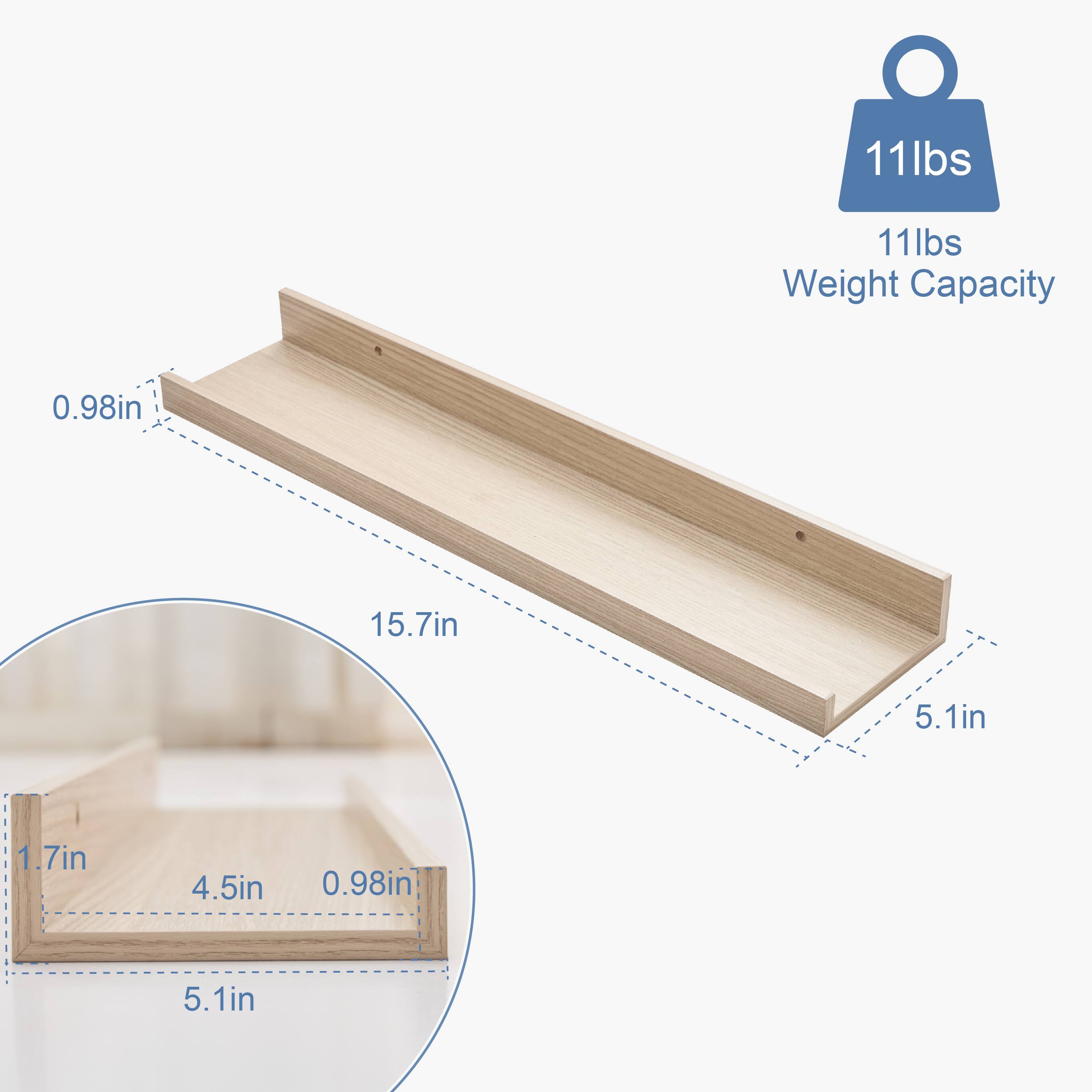 11lbs Weight Capacity

0.98in

15.7in

5.1in

1.7in

4.5in

0.98in
