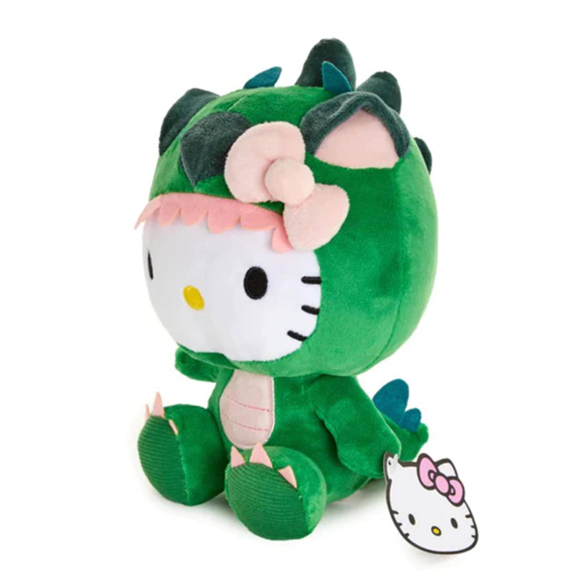 Alt View 1. Fiesta - Sanrio Hello Kitty Dragon Costume 12 Inch Plush - Green.