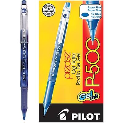 Pilot Precise P-500 Gel Ink Roller Pen  
Extra Fine  
12 Blue  
0.5  
Pilot Precise P-500 Gel Ink Roller Pen  
Extra Fine  
12 Azul  
0.5