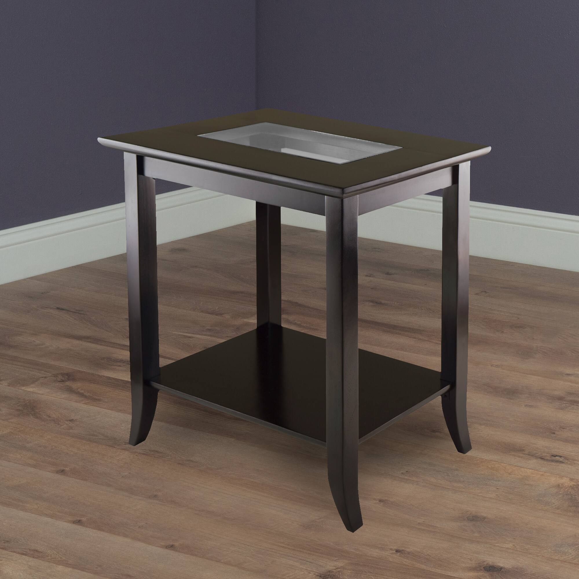 Alt View 4. Winsome Wood - Genoa Rectangular End Table - Espresso.