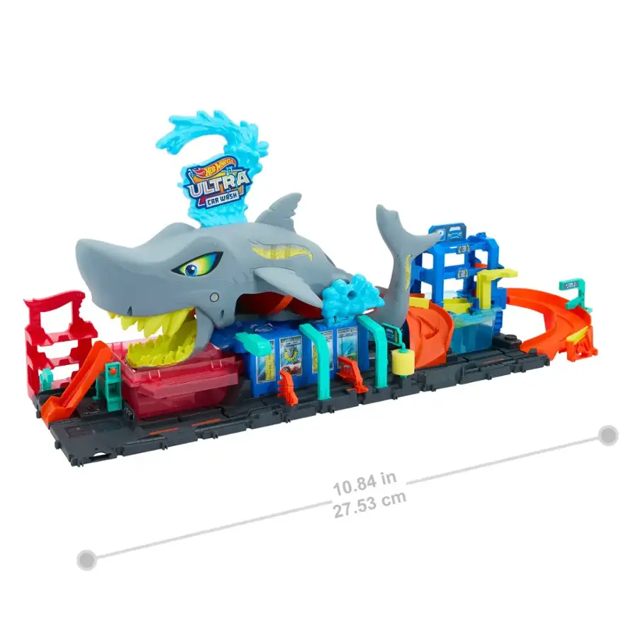 hot wheels color reveal shark car wash