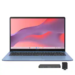 ASUS - Chromebook CX15 15.6" FHD Laptop,Intel Celeron N4500,4GB RAM,128GB eMMC+160GB Dock Set,UHD Graphics,Chrome OS - Blue