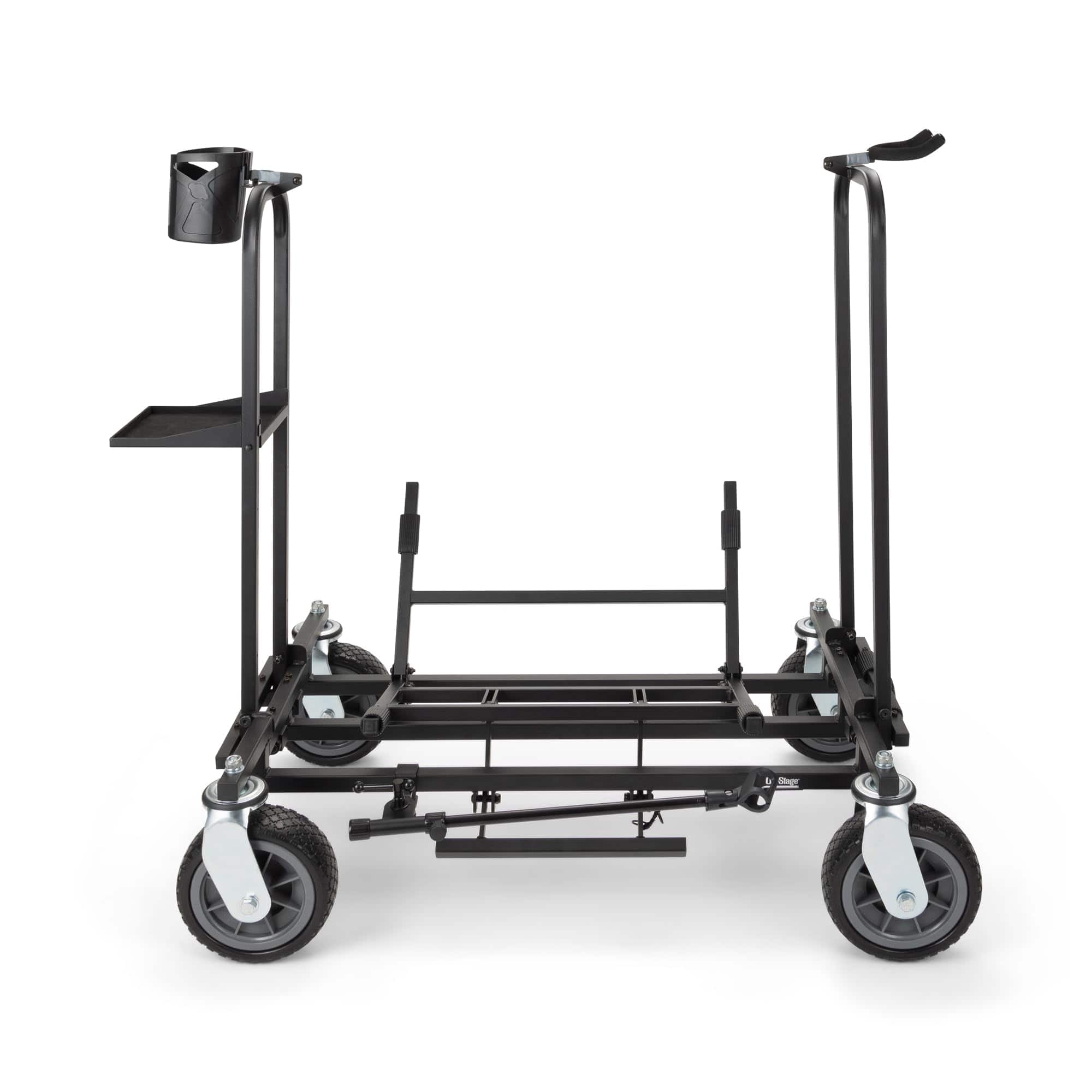 On Stage Stands - On-Stage GUV8000 Guitar Utility Vehicle (Rolling Cart, Portable Stage Setup, Guitar-Amplifier Rig, Amp Dolly, 300 lb - Black