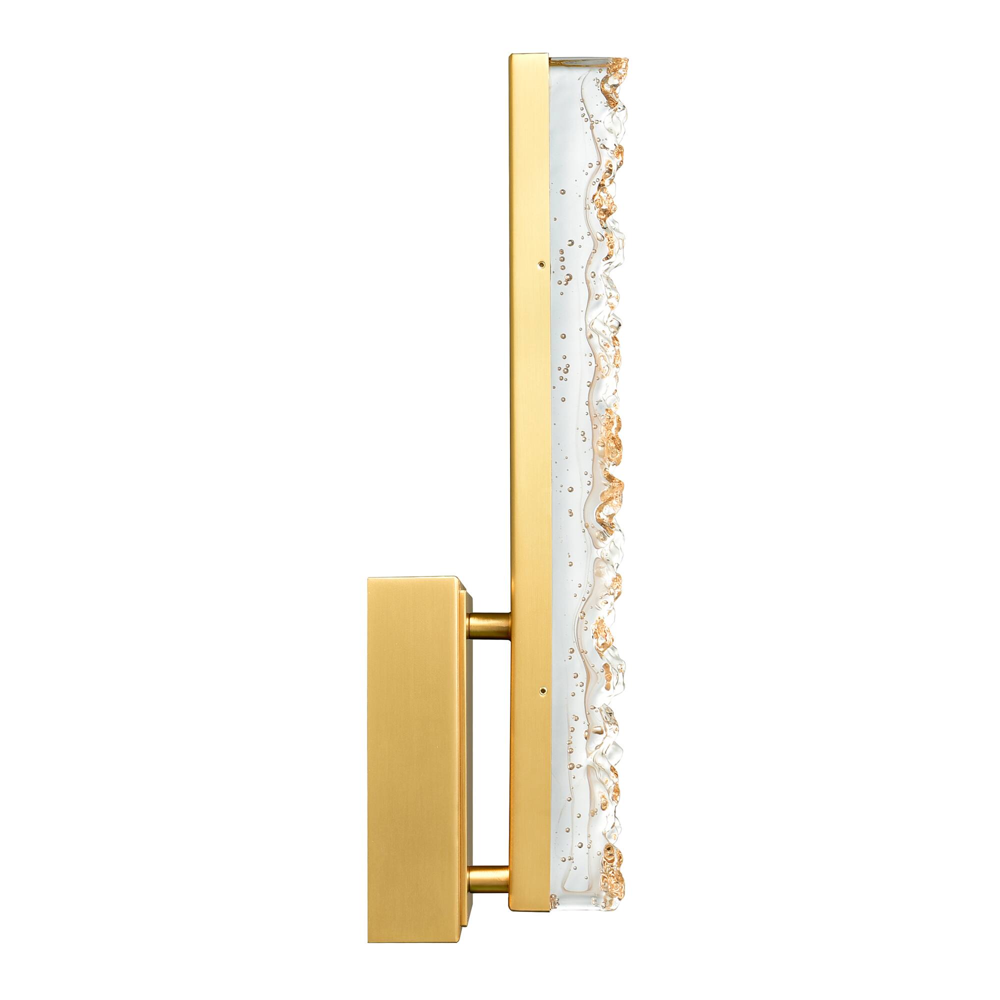 Angle. CWI Lighting - Stagger Integrated LED Brass Wall Light - Brass.