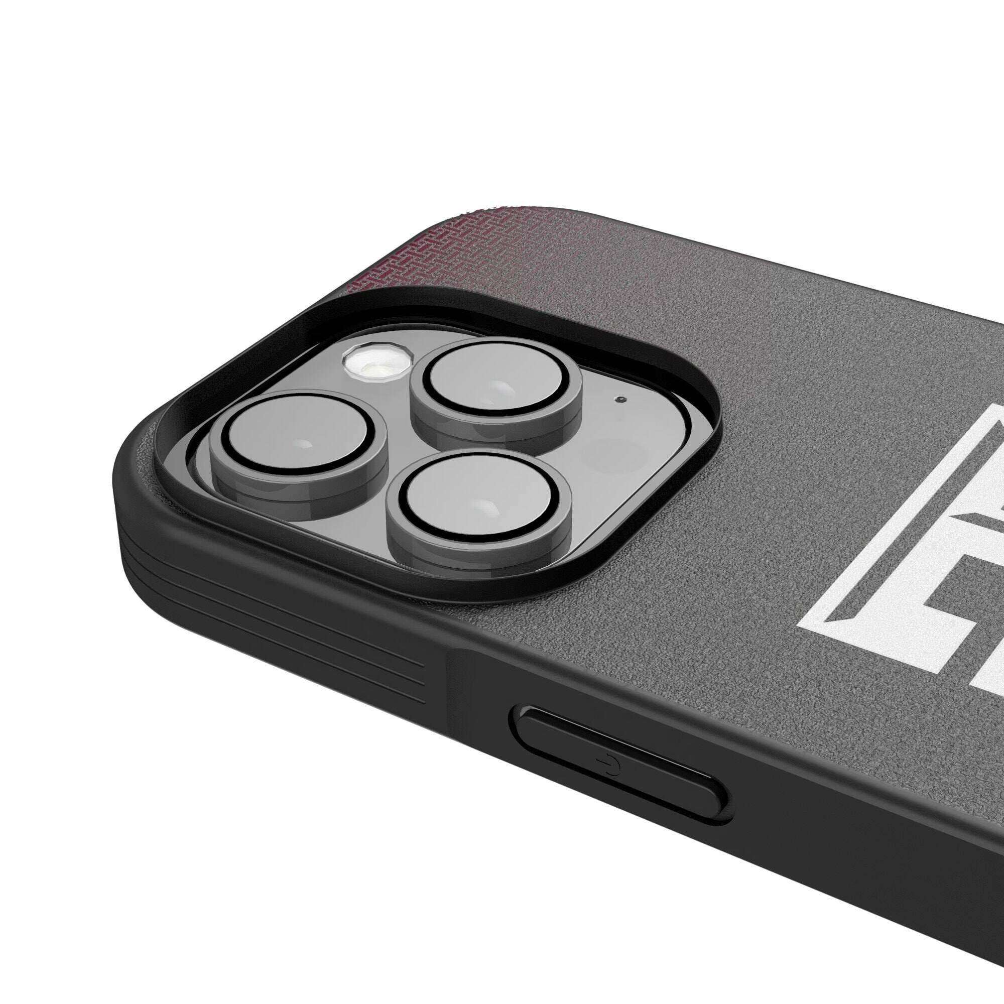 Alt View 3. Keyscaper - Texas A&M Aggies Linen Logo iPhone Bump Case - 16 - Black.