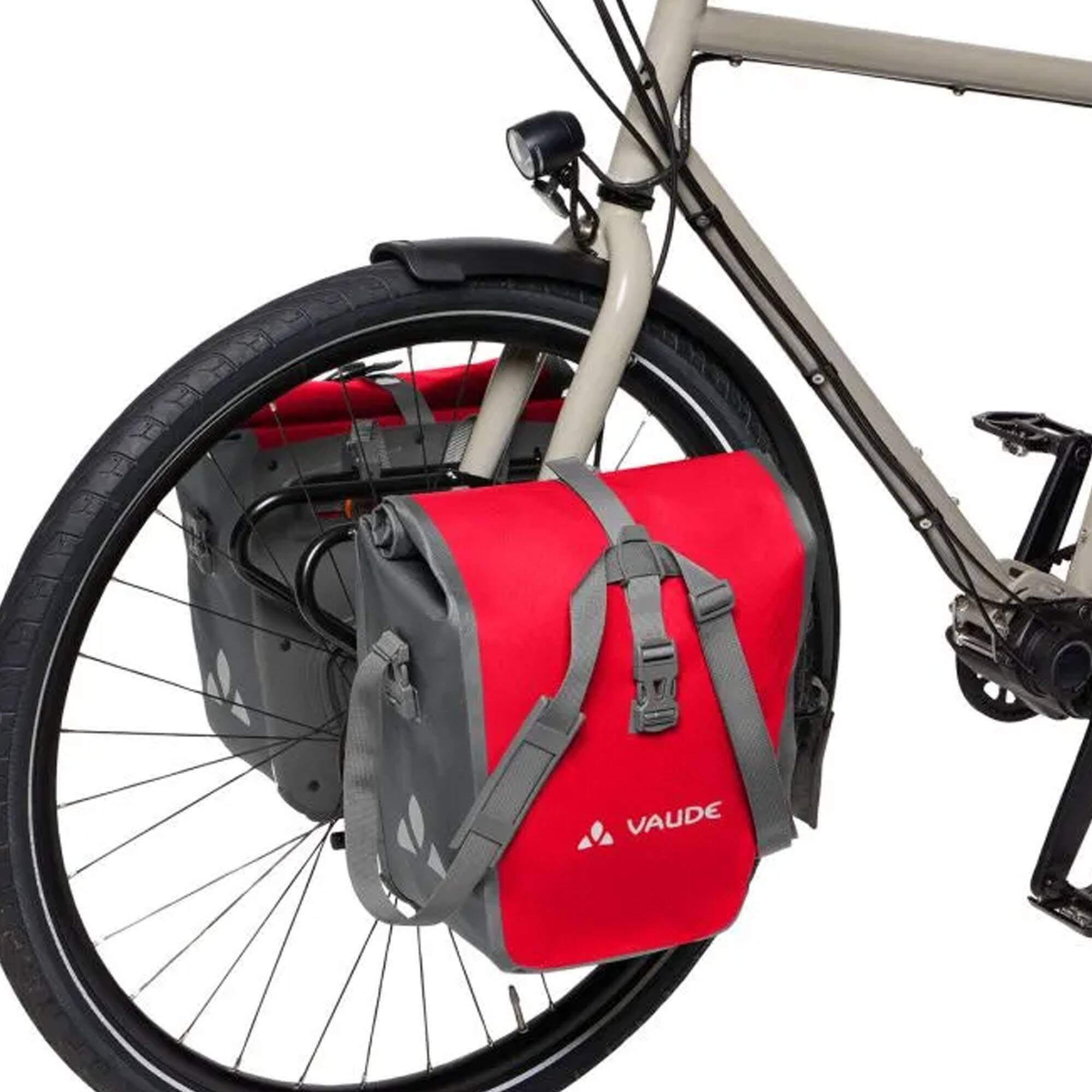 Alt View 3. VAUDE - Vaude Aqua Front Waterproof Bike Bags - Red - Red.