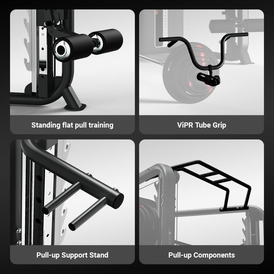 16 Or d Standing flat pull training  
ViPR Tube Grip  
Pull-up Support Stand  
Pull-up Components