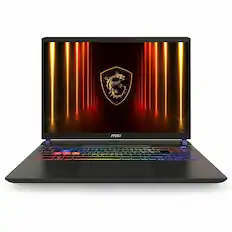 Angle. MSI - 16" Gaming Laptop 2560 x 1600 (QHD+) - Intel Core Ultra 9 275HX with 32GB Memory - GeForce RTX 5080 - 2 TB SSD - Cosmo Gray, Gray.