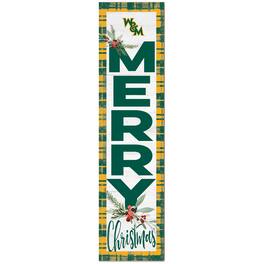 Jardine - William & Mary Tribe 12'' x 48'' Outdoor Christmas Leaner - White