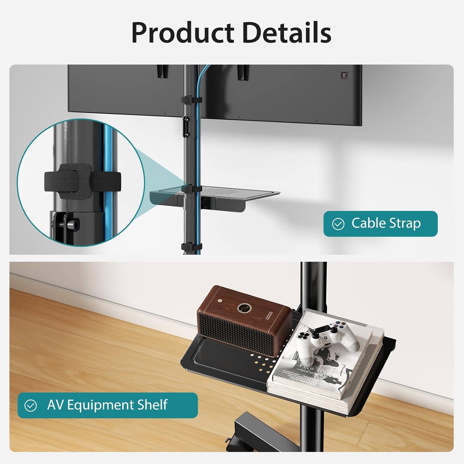 Product Details

- Cable Strap
- AV Equipment Shelf