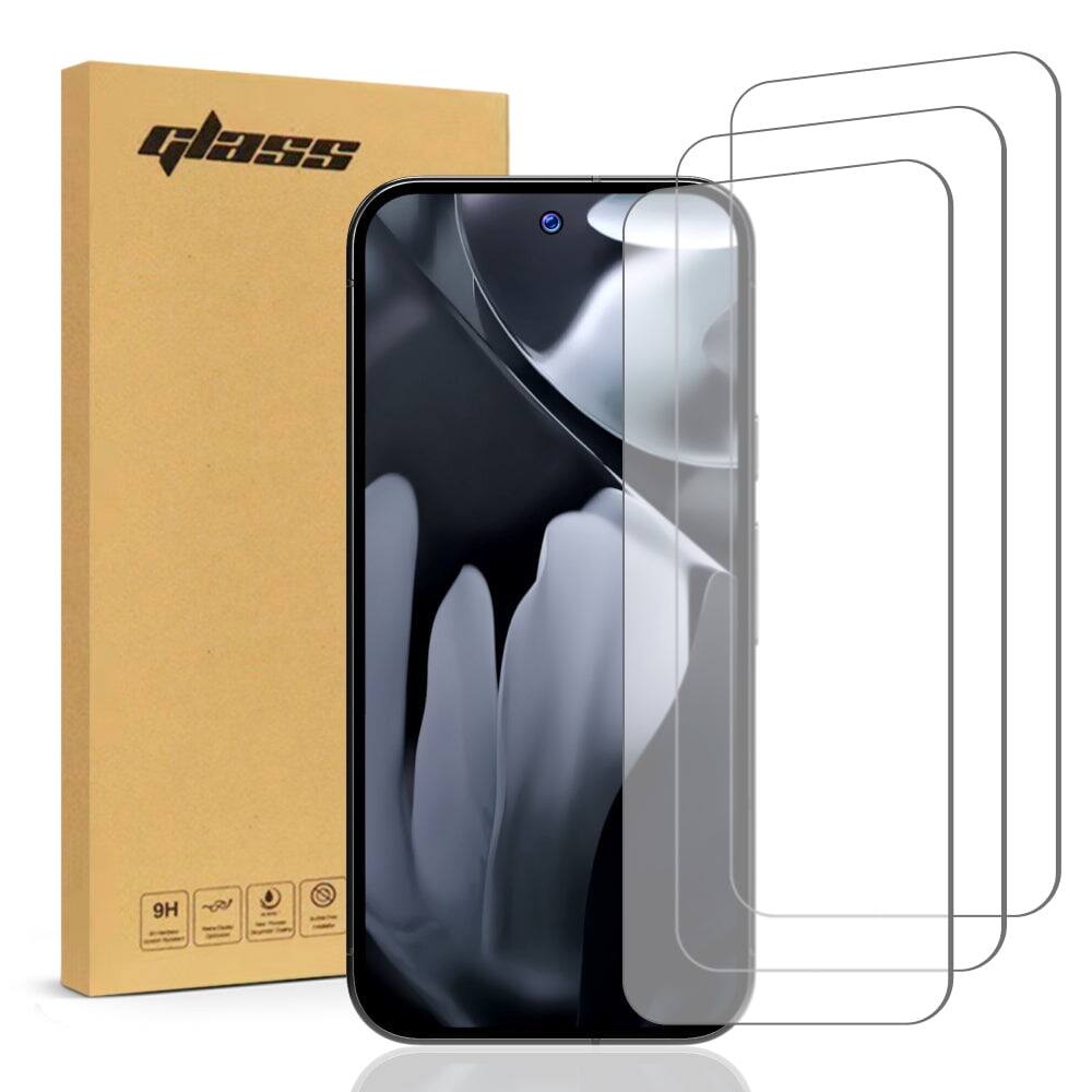 Alt View 5. RomeTech - Google Pixel 10 Pro XL Tempered Glass Screen Protector 3 Per Pack - Transparent.