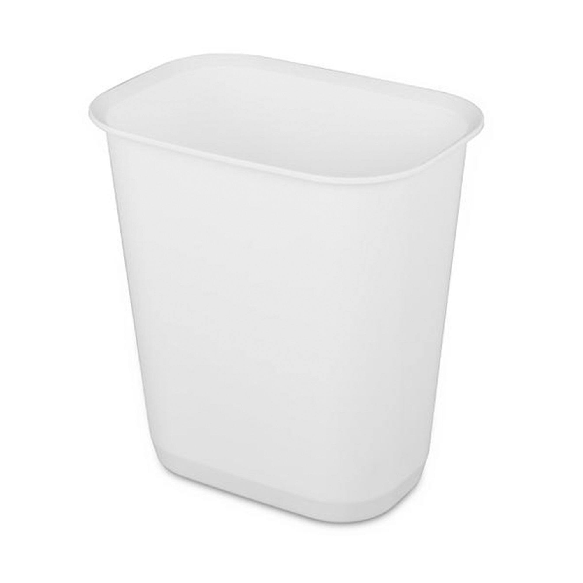Alt View 1. Sterilite - Sterilite 3 Gallon Rectangular Wastebasket Small Home Trash Bin, 8 Pack, White - White.