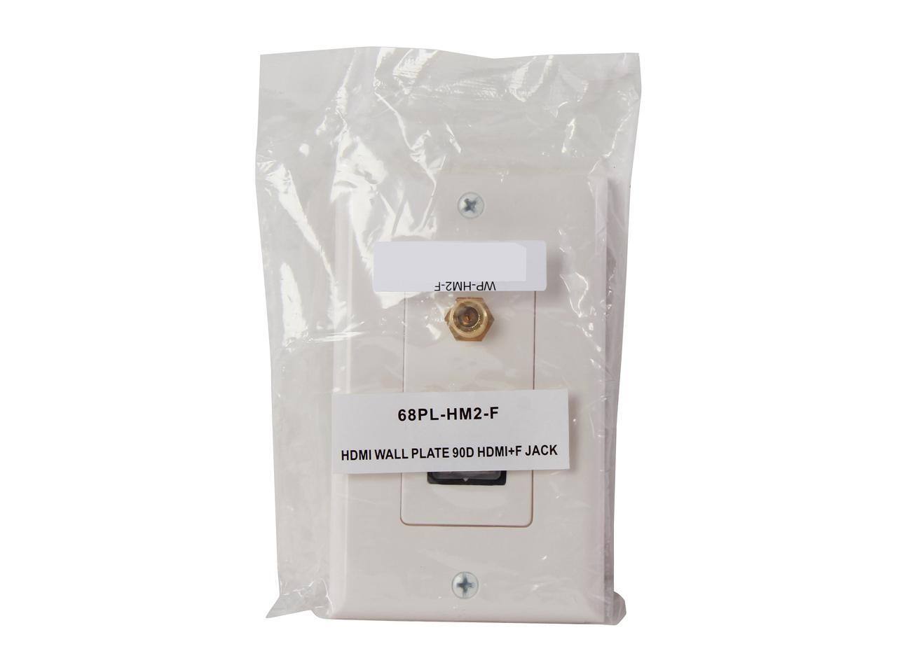 WP-HM2-F  
68PL-HM2-F  
HDMI WALL PLATE 90D HDMI+F JACK