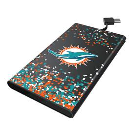 Keyscaper - Miami Dolphins 5000mAh Flat Powerbank - Black