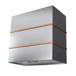 Akicon - 30 inches - Externally Vented - Wall Range Hood - Stainless steel with Copper