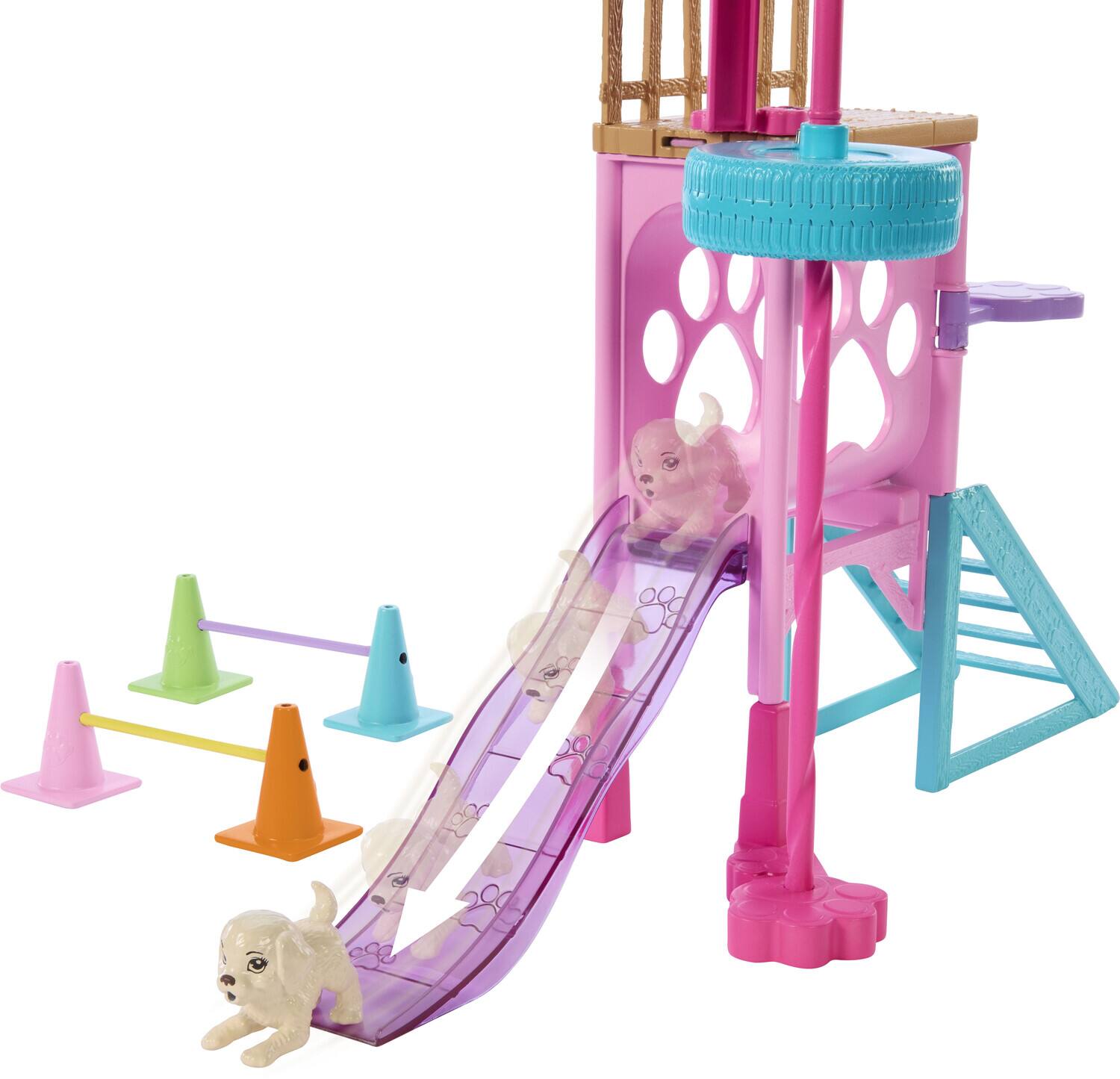 Alt View 4. Mattel - Barbie and Stacie to the Rescue Puppy Playground Playset with Doll   - Collectibles - Multicolor.
