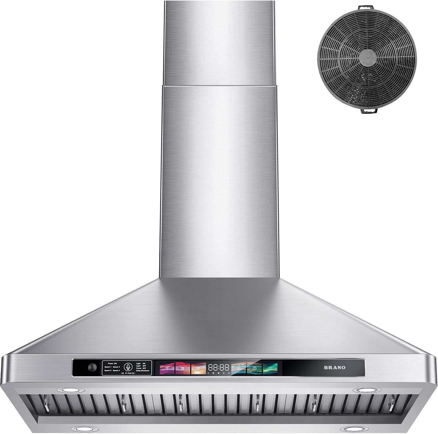 Chery Life - 36 inches - Convertible - Wall Range Hood - Silver