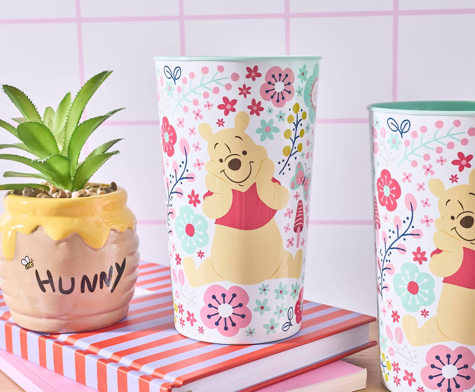 Alt View 6. Silver Buffalo - Disney Winnie The Pooh Flowers 22-Ounce Plastic Cups | Set Of 4 - White.