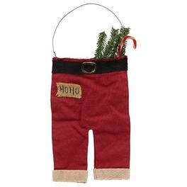 BreeBe - Santa Pants Fabric Hanger Ornament - Red