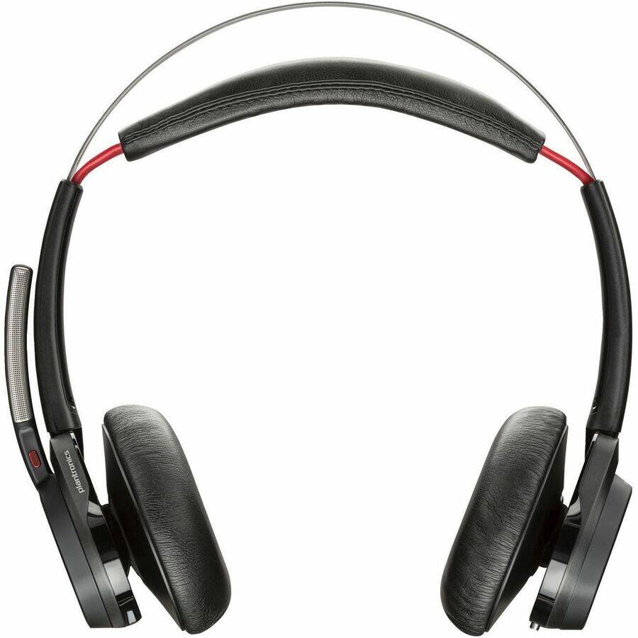 Alt View 5. Poly - Poly Voyager Focus B825 UC Headset - Google Assistant, Siri - Stereo - USB Type A - Wireless - Bluetooth - 98.4 ft - 20 - Black.