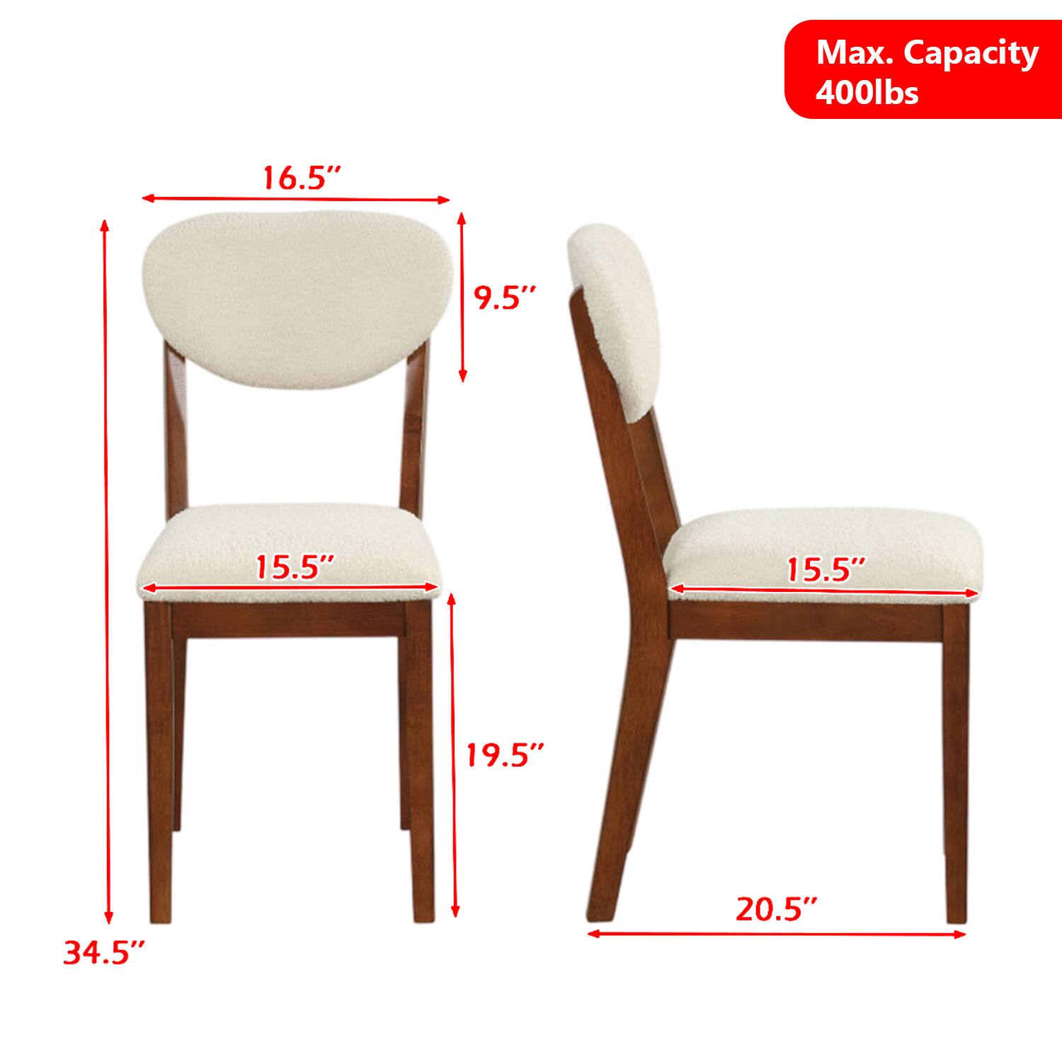 Max. Capacity 400lbs  
16.5"  
9.5"  
15.5"  
15.5"  
19.5"  
34.5"  
20.5"