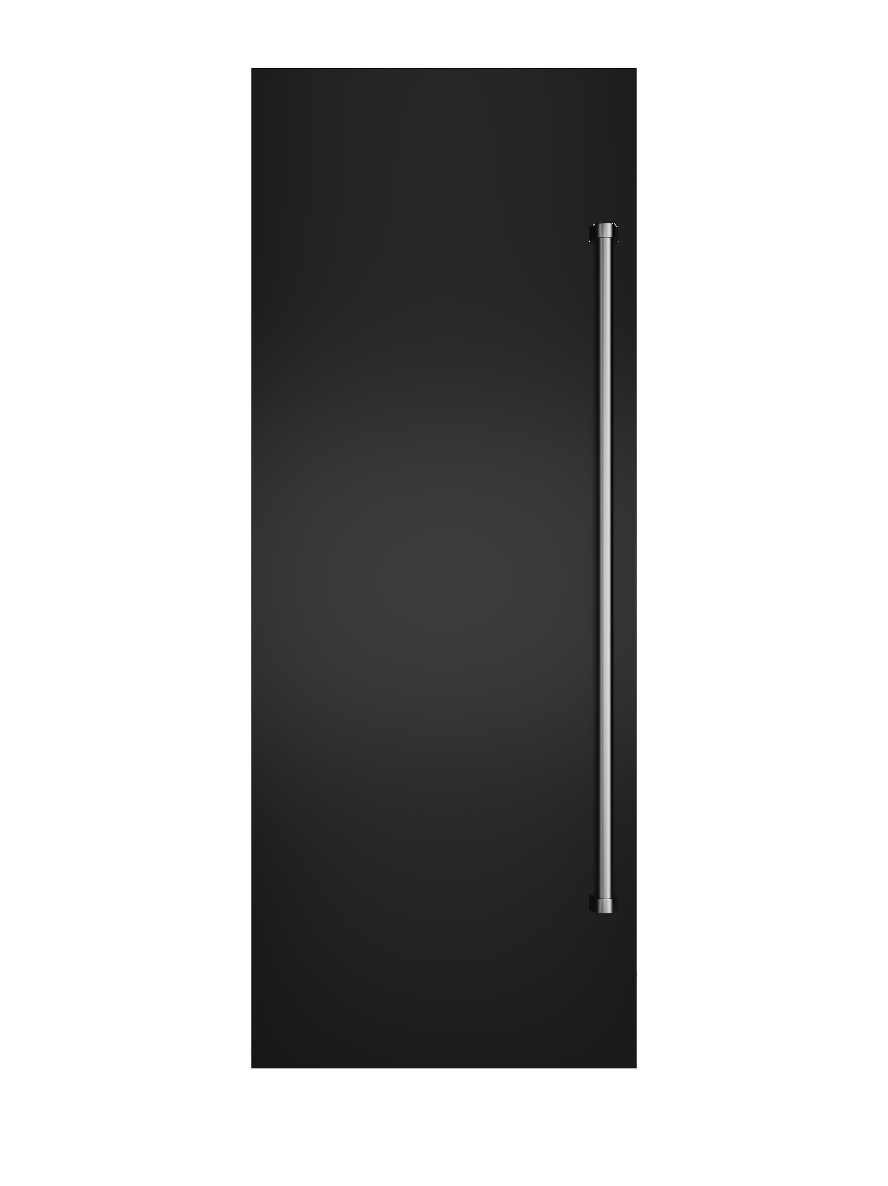Front. Viking - 30"W Column Door Panel w/Pro-style handle - Onyx.