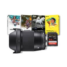 - VideoStudio Pro X10
- Painter 2022
- AfterShot Pro 3
- PaintShop Pro 2022
- SIGMA 67 DN DC 1:1.4 16mm
- SanDisk Extreme PRO 64 GB
