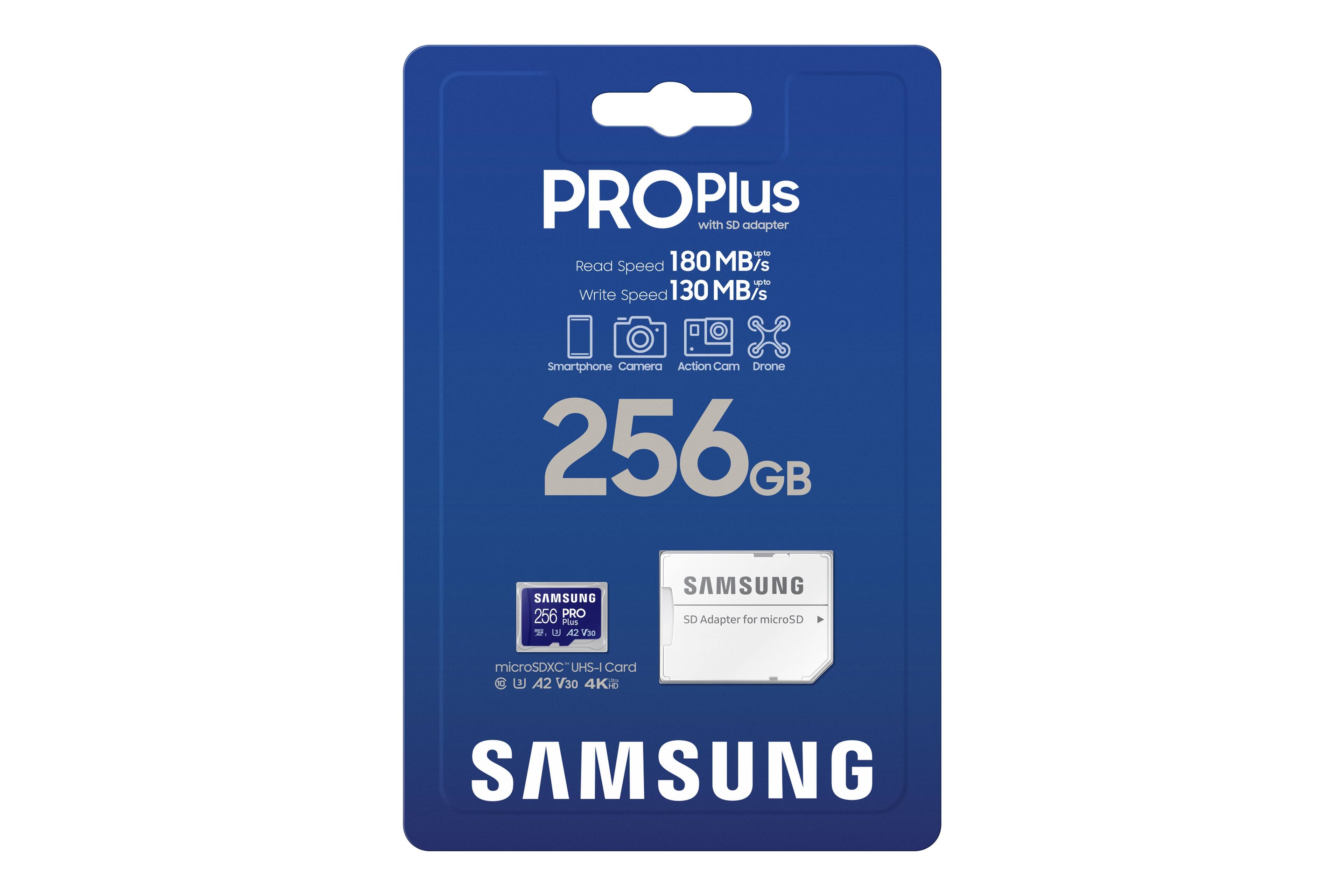 Alt View 17. Samsung - Pro Plus 256GB microSDXC Memory Card.