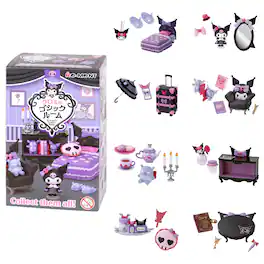 Hamee - RE-MENT Hello Kitty and Friends Sanrio Diorama Mini Collectible Figure - Kuromi's Gothic Room (Blind Box) - Kuromi Gothic Room (1 Pc)