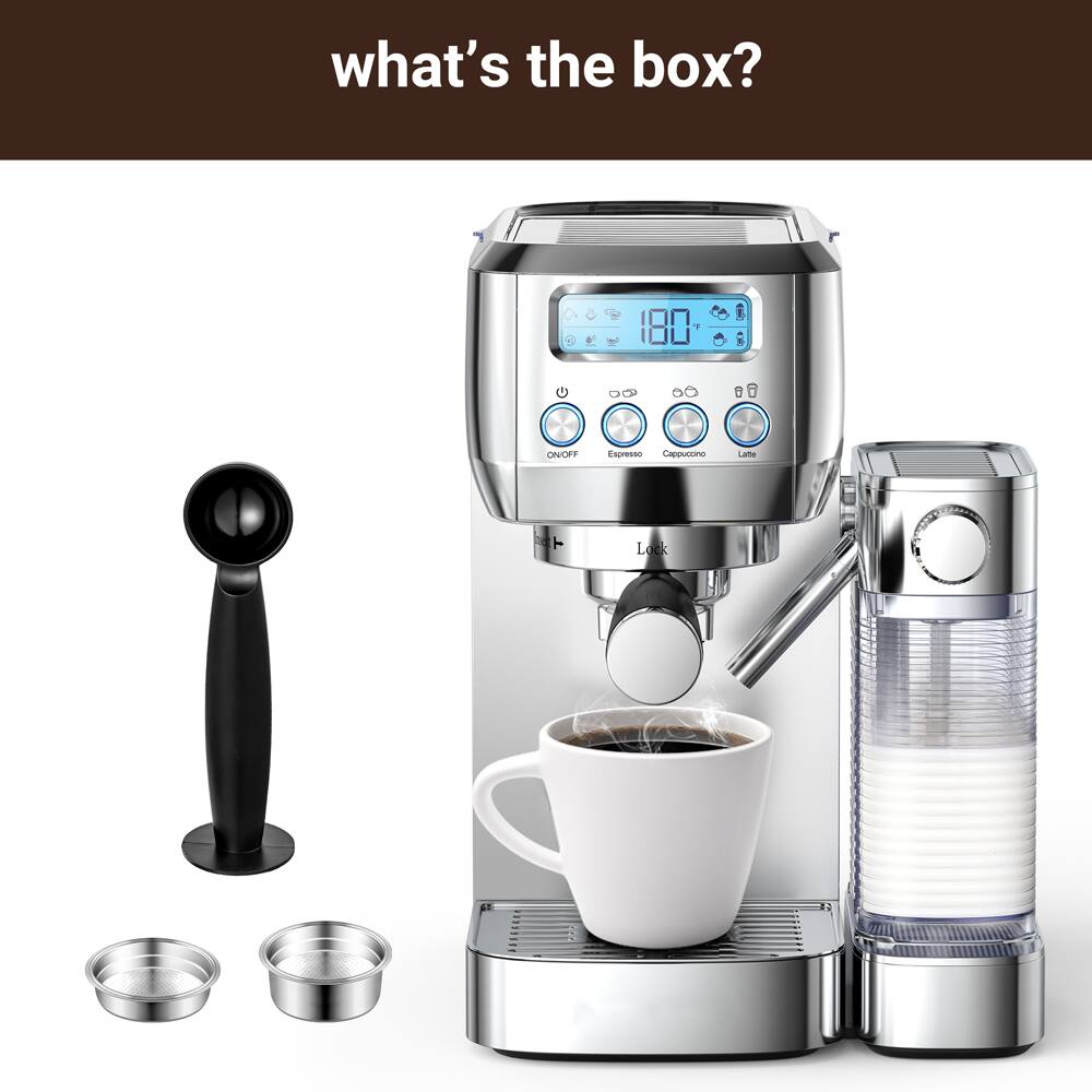 what's the box?

ON/OFF
Espresso Cappuccino
Like
Lock