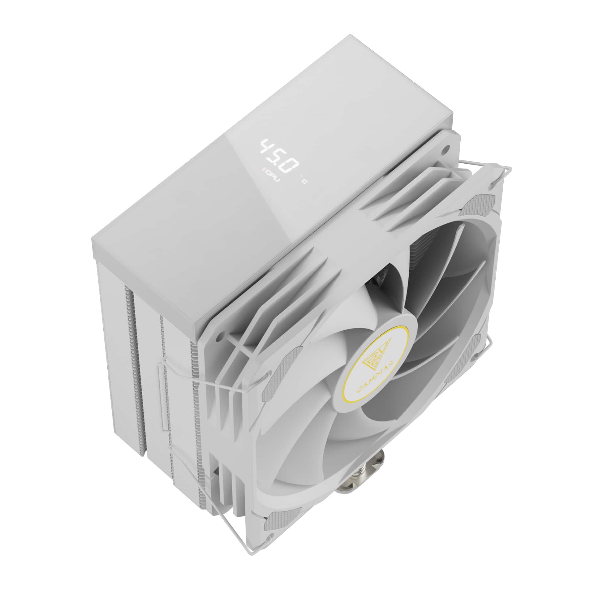 GAMDIAS - BOREAS E2-41D Temperature Display, CPU air cooler AMD & Intel, 4 cooper pipes - White